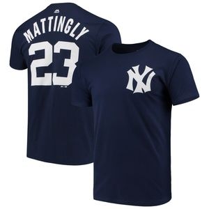 Majestic Don Mattingly Navy New York Yankees Tee